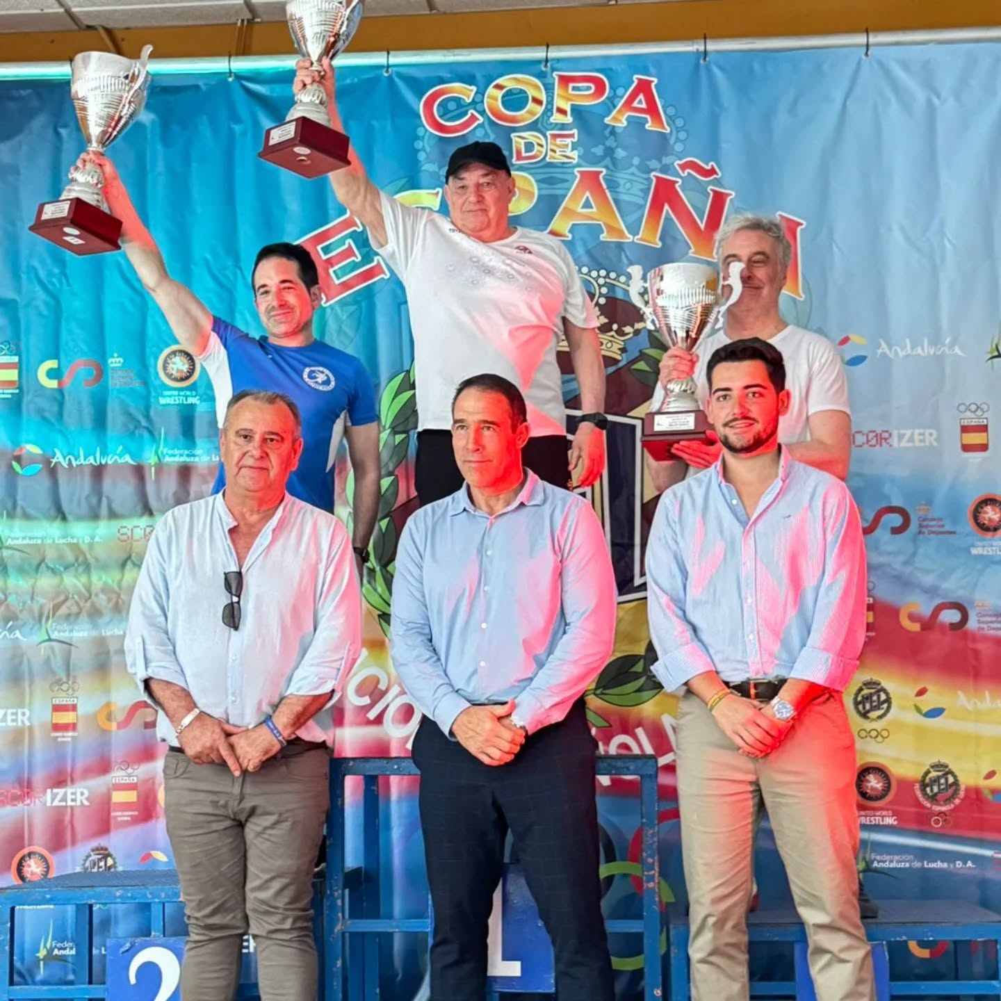 Tres medallas de oro en el Campeonato de España de Veteranos de Luchas Olímpicas
